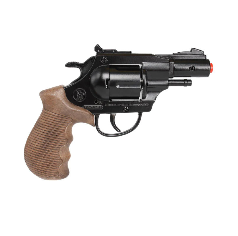 Gonher Police Detective Snub Nose Revolver – 12 Shot Die-Cast Toy Cap Gun Made in Spain
