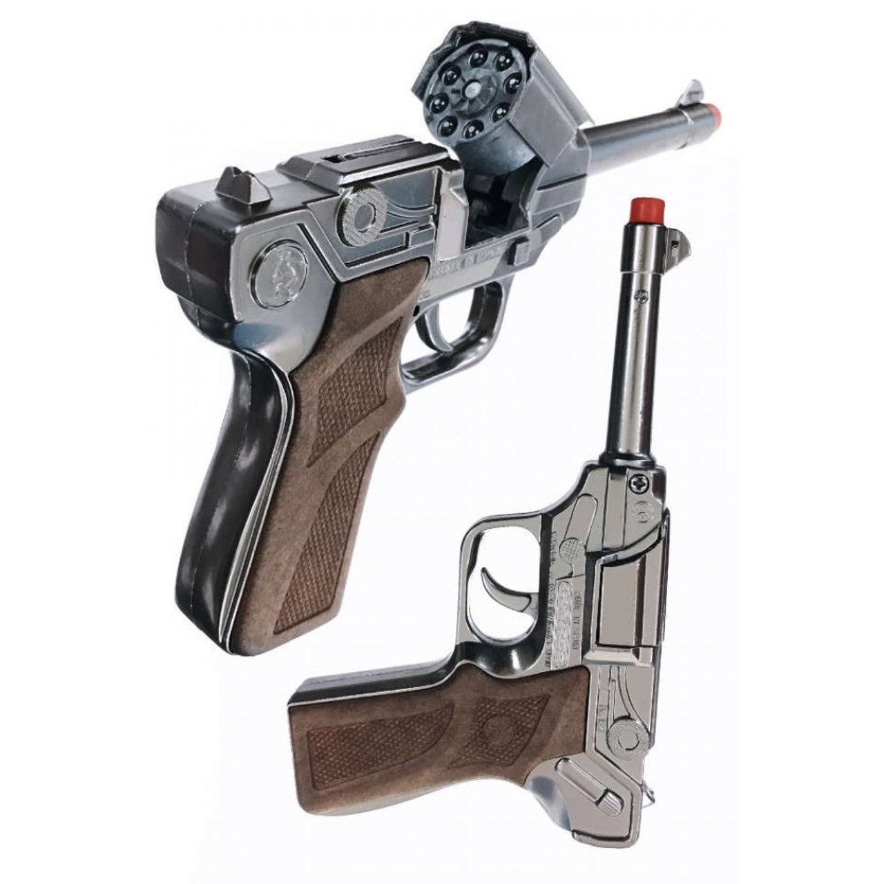 Gonher German Luger Style Police 8 Shot Diecast Cap Gun – CapGunDepot