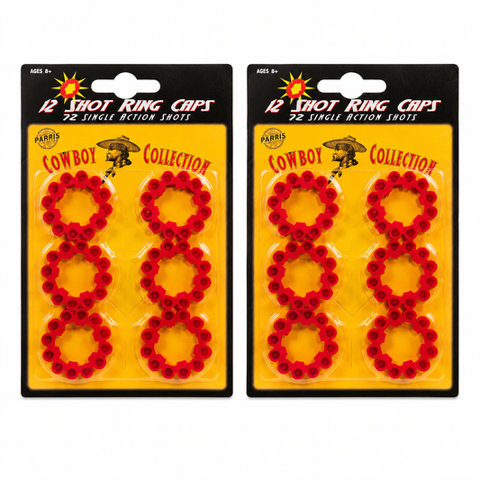 Parris 12 Shot Ring Caps Refill – 2 Pack (144 Shots Total) Made in Germany Toy Cap Gun Ammo