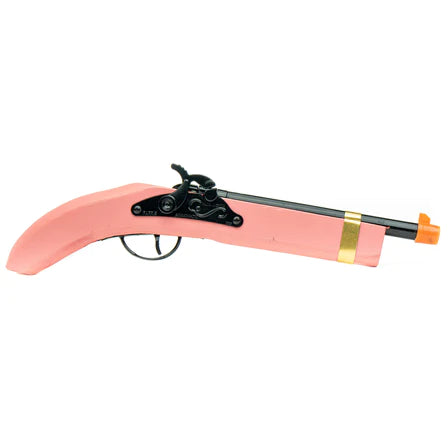 Parris Lady Kentuckian Pink Pistol – Wooden Toy Cap Gun with Pull-Off Action Caps