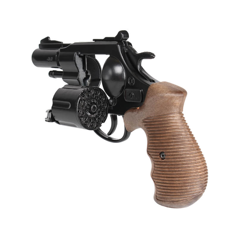 Gonher Police Detective Snub Nose Revolver – 12 Shot Die-Cast Toy Cap Gun Made in Spain