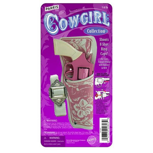 Parris Cowgirl Holster Set – 8 Shot Toy Cap Gun with Belt and Holster