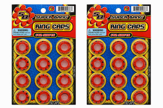 Super Bang 8 Shot Ring Caps Refill – 2 Pack (384 Shots Total) Toy Cap Gun Ammo