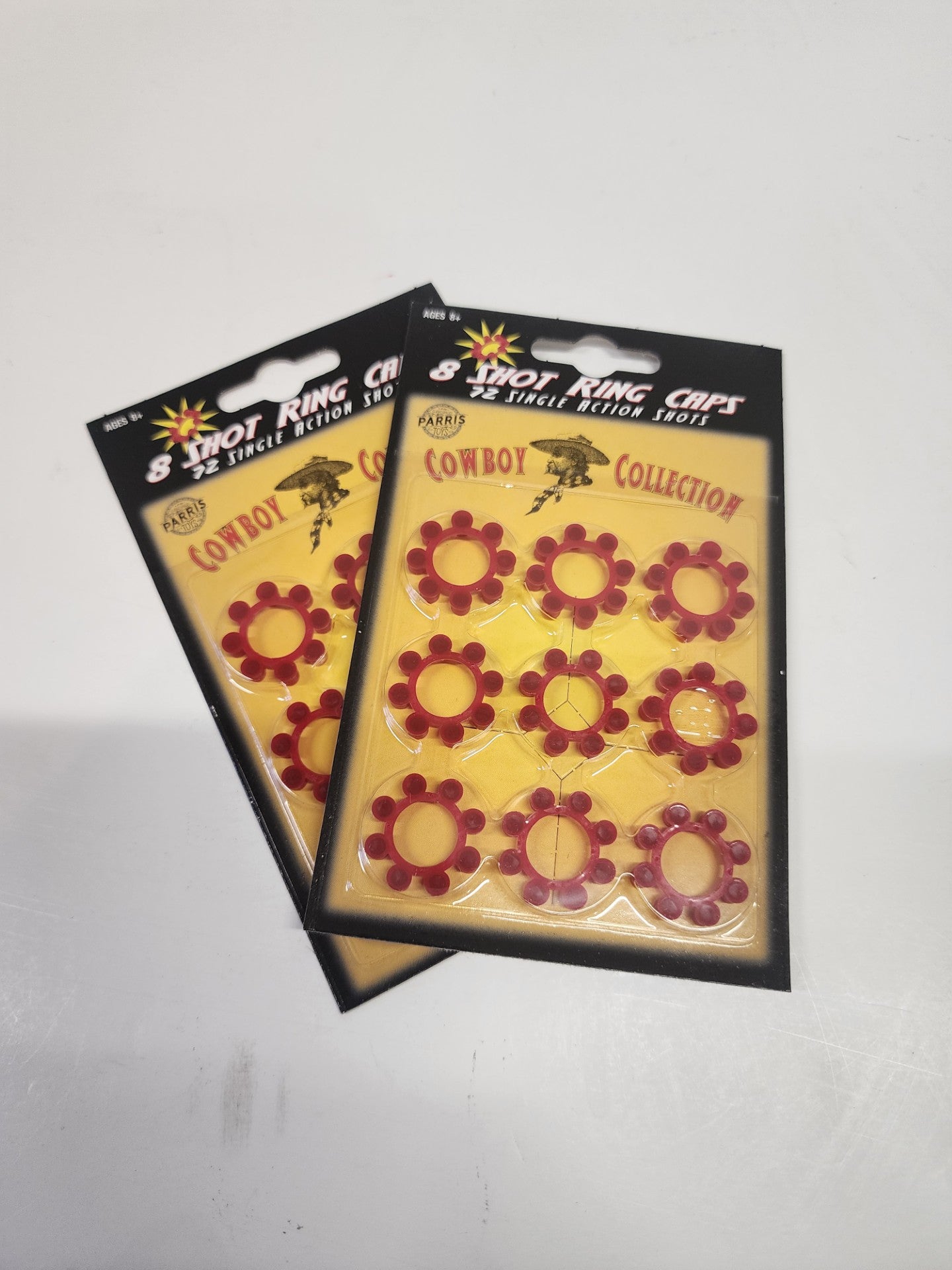 Parris 8 Shot Ring Caps Refill – 2 Pack (144 Shots Total) Made in Germany Toy Cap Gun Ammo