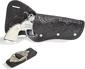 Parris Stagecoach Single Holster Set – Paper Roll Cap Toy Gun with Holster and Belt