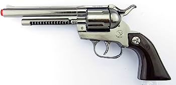 Gonher Peacemaker Style Cowboy Revolver – 12 Shot Die-Cast Toy Cap Gun Made in Spain