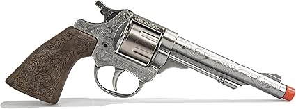Gonher Wild West Cowboy Billy the Kid Toy Gun Set – 8 Shot Die-Cast Cap Gun with Holster