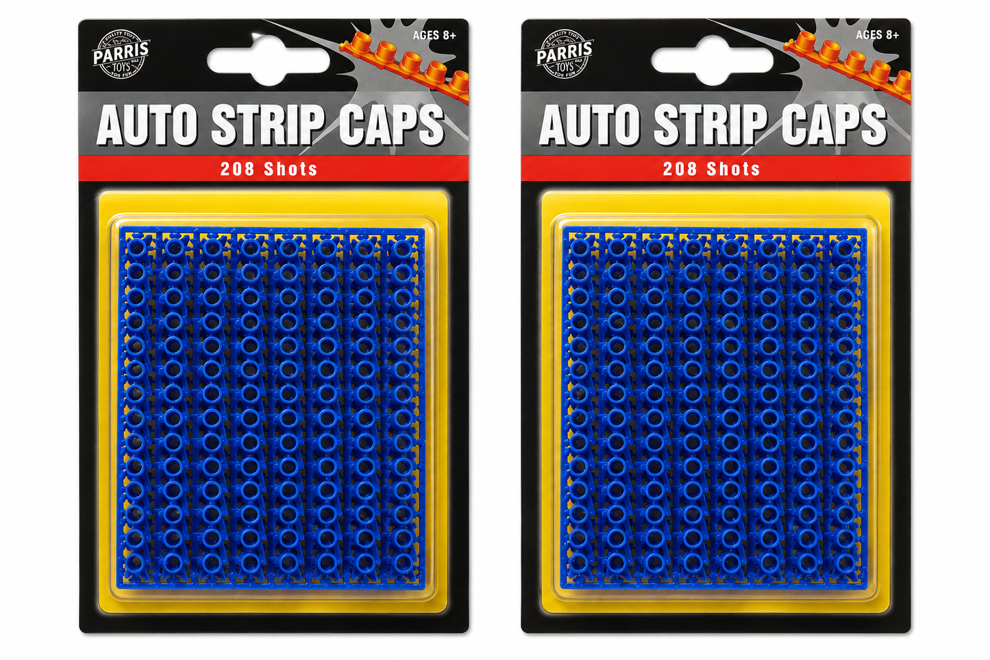 Parris Single Shot Strip Caps Refill – 2 Pack (416 Shots Total) Made in Germany Toy Cap Gun Ammo