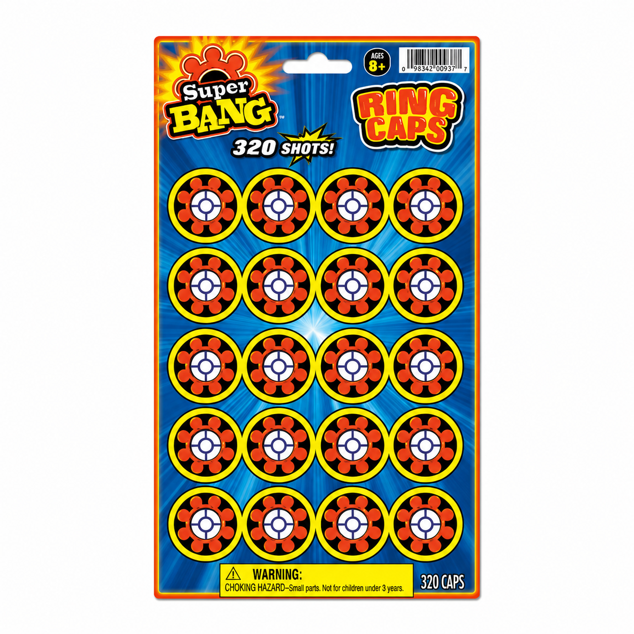 Super Bang 8 Shot Ring Caps Refill – 320 Shots Total Toy Cap Gun Ammo