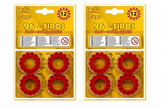 Gonher 12 Shot Ring Caps Refill – 2 Pack (192 Shots Total) Made in Germany Toy Cap Gun Ammo