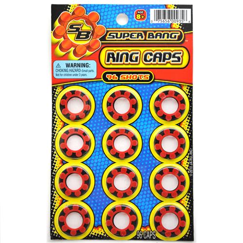 Super Bang 8 Shot Ring Caps Refill – 96 Shots Total Toy Cap Gun Ammo