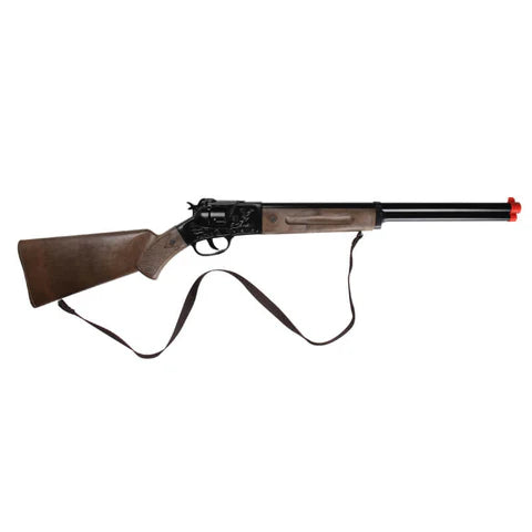 Gonher Cowboy Revolver Rifle – 12 Shot Ring Cap Rifle Black Made in Spain