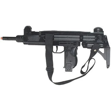 Gonher UZI M-134 Replica Cap Gun – 12 Shot Ring Cap Submachine Gun with Sling Made in Spain
