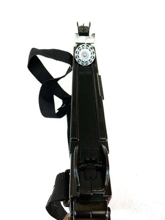 Gonher UZI M-134 Replica Cap Gun – 12 Shot Ring Cap Submachine Gun with Sling Made in Spain