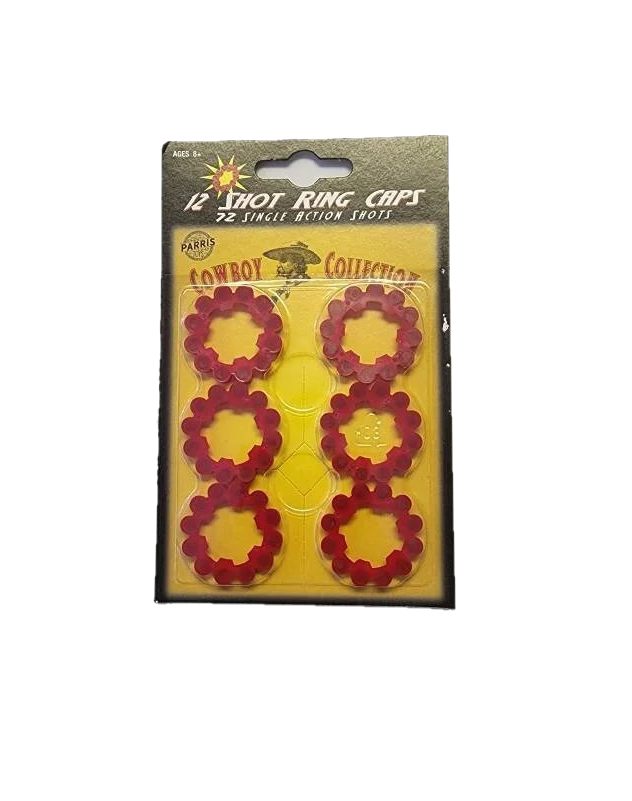 Parris 12 Shot Ring Caps Refill – 72 Shots Total (Made in Germany) Toy Cap Gun Ammo