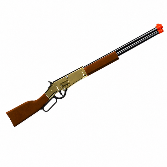 Parris Golden Ranger Lever Action Rifle – 8 Shot Cap Gun Toy with Wood-Style Stock