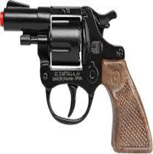 Gonher 357 Colt Detective Revolver – 8 Shot Die-Cast Toy Cap Gun Black Made in Spain