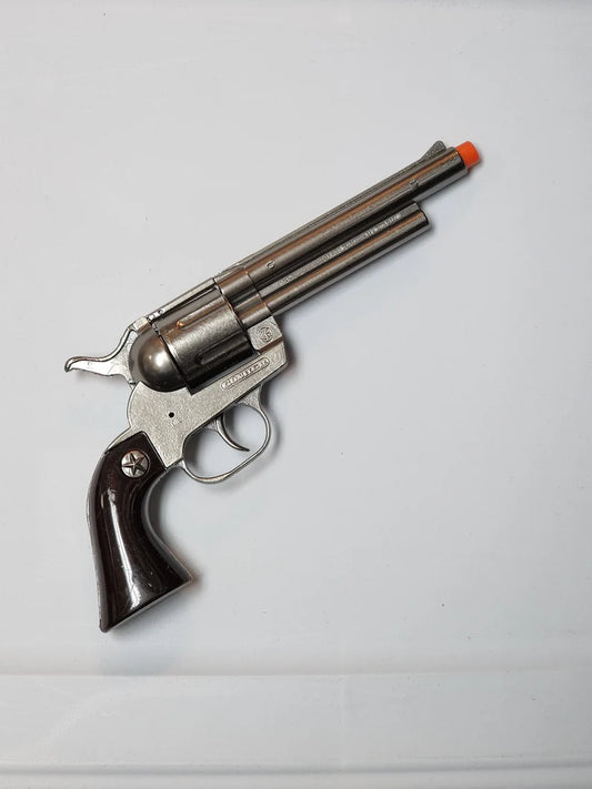 Gonher Peacemaker Style Cowboy Revolver – 12 Shot Die-Cast Toy Cap Gun Made in Spain