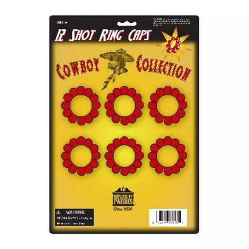 Parris 12 Shot Ring Caps Refill – 72 Shots Total (Made in Germany) Toy Cap Gun Ammo