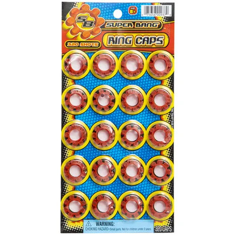 Super Bang 8 Shot Ring Caps Refill – 320 Shots Total Toy Cap Gun Ammo