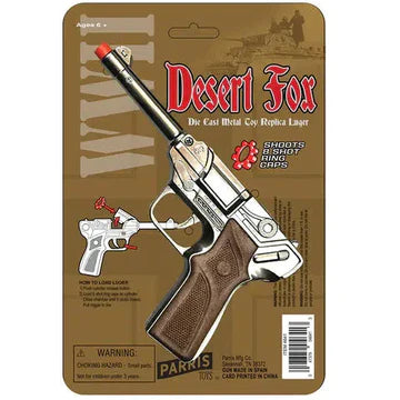 Parris Desert Fox Toy Luger – 8 Shot Die-Cast Metal Cap Gun Replica