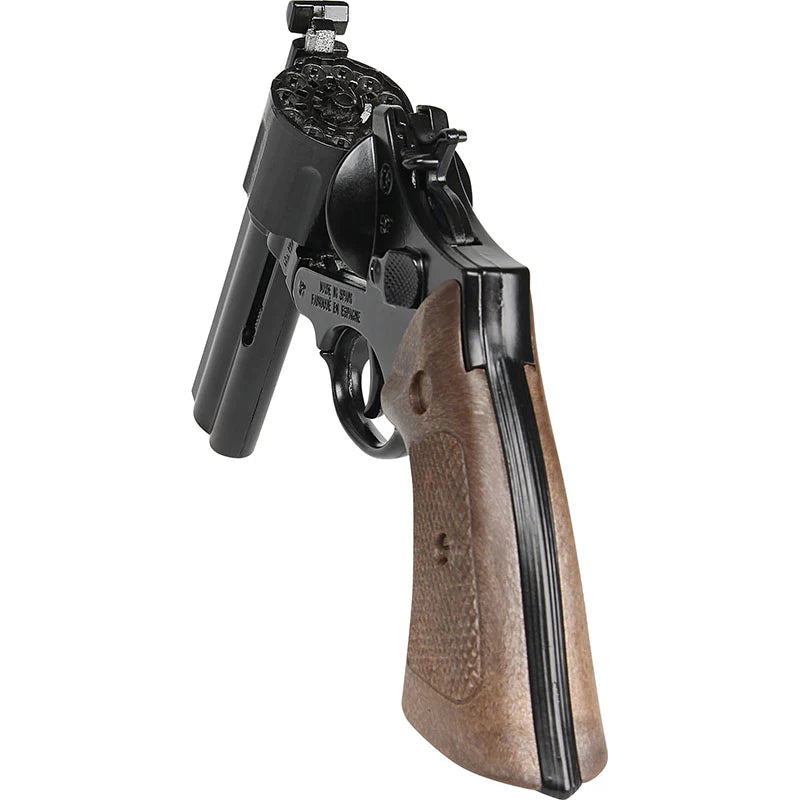 Gonher Police Detective Pistol – 12 Shot Ring Cap Toy Gun Black Made in Spain
