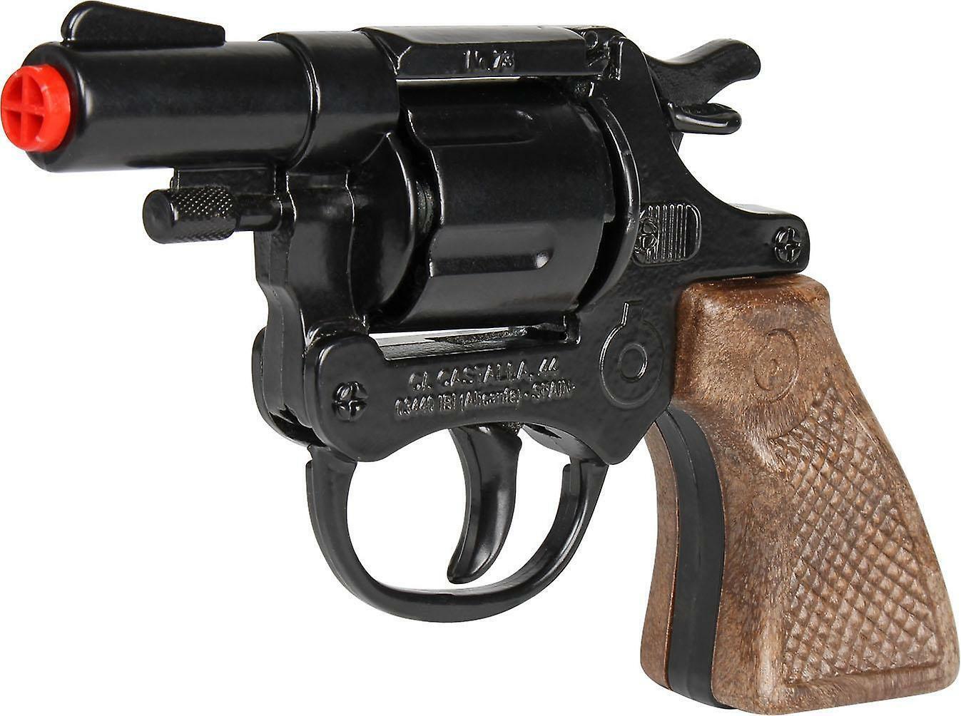 Gonher 357 Colt Detective Revolver – 8 Shot Die-Cast Toy Cap Gun Black Made in Spain