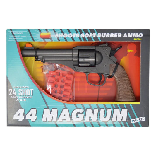 Parris 44 Magnum Revolver Dart Gun Toy – Plastic Replica Pistol with 24 Soft Rubber Darts