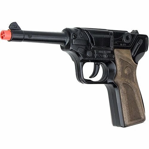 Gonher Police Detective Snub Nose Revolver – 12 Shot Die-Cast Toy Cap Gun Made in Spain