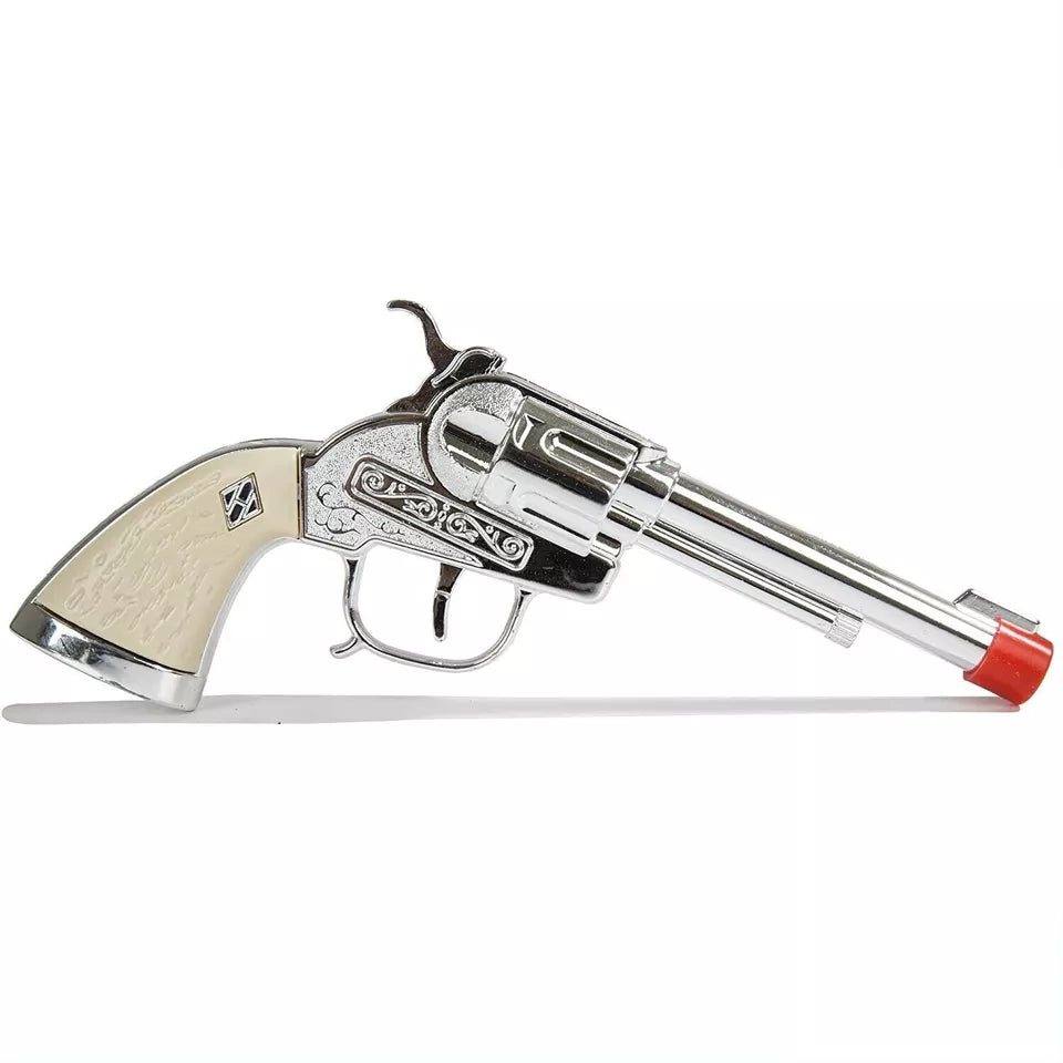 Parris Scout Double Pistol and Holster Set – Die Cast Toy Cap Gun Set with Belt