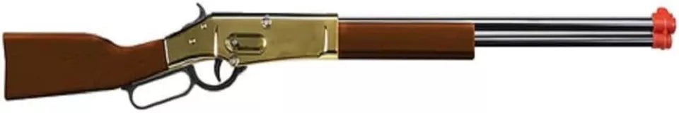 Parris Golden Ranger Lever Action Rifle – 8 Shot Cap Gun Toy with Wood-Style Stock