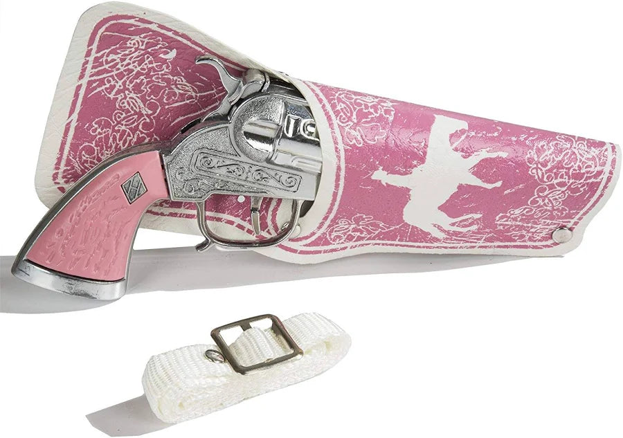 Parris Western Girl Holster Set – Pink Toy Cap Gun with Holster and Belt