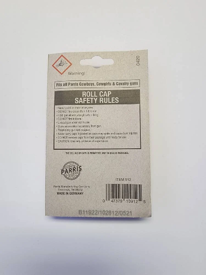 Parris Cowboys Paper Roll Caps Refill – 1200 Shots Total (Made in Germany) Toy Cap Gun Ammo