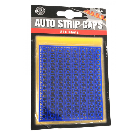 Parris Single Shot Strip Caps Refill – 208 Shots Total (Made in Germany) Toy Cap Gun Ammo