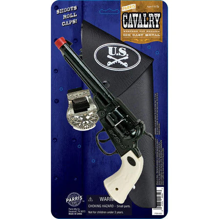 Parris Cavalry Holster Set – Paper Roll Cap Toy Gun with Belt and Holster