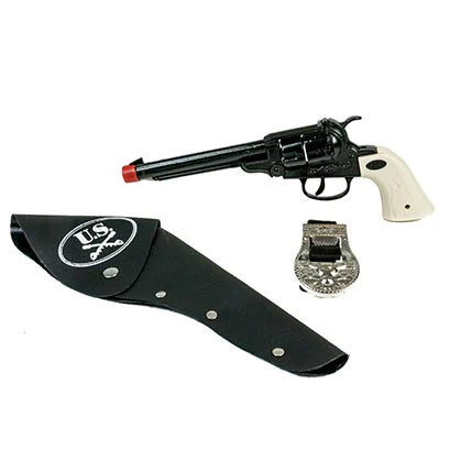 Parris Cavalry Holster Set – Paper Roll Cap Toy Gun with Belt and Holster