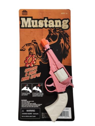 Mustang Metal Western Revolver for Girls – 8 Shot Die-Cast Toy Cap Gun