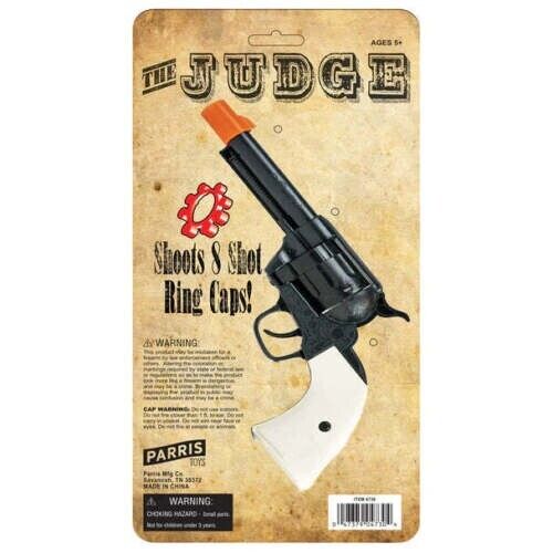 Parris The Judge Toy Cap Gun Revolver – 8 Shot Western Cowboy Pistol